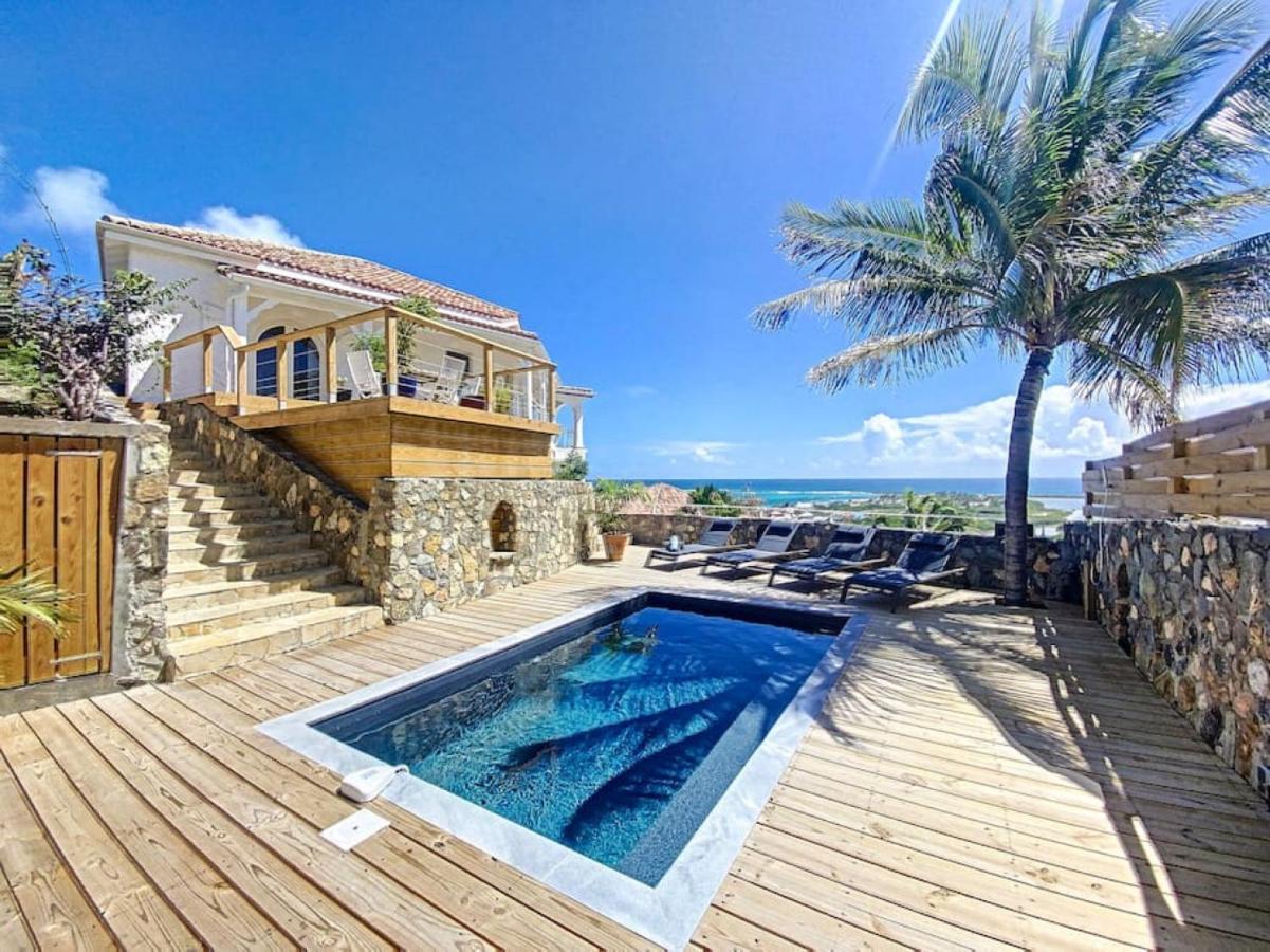 Villa West Indies, spectacular sea view, inside Orient Bay resort, private pool Exterior foto